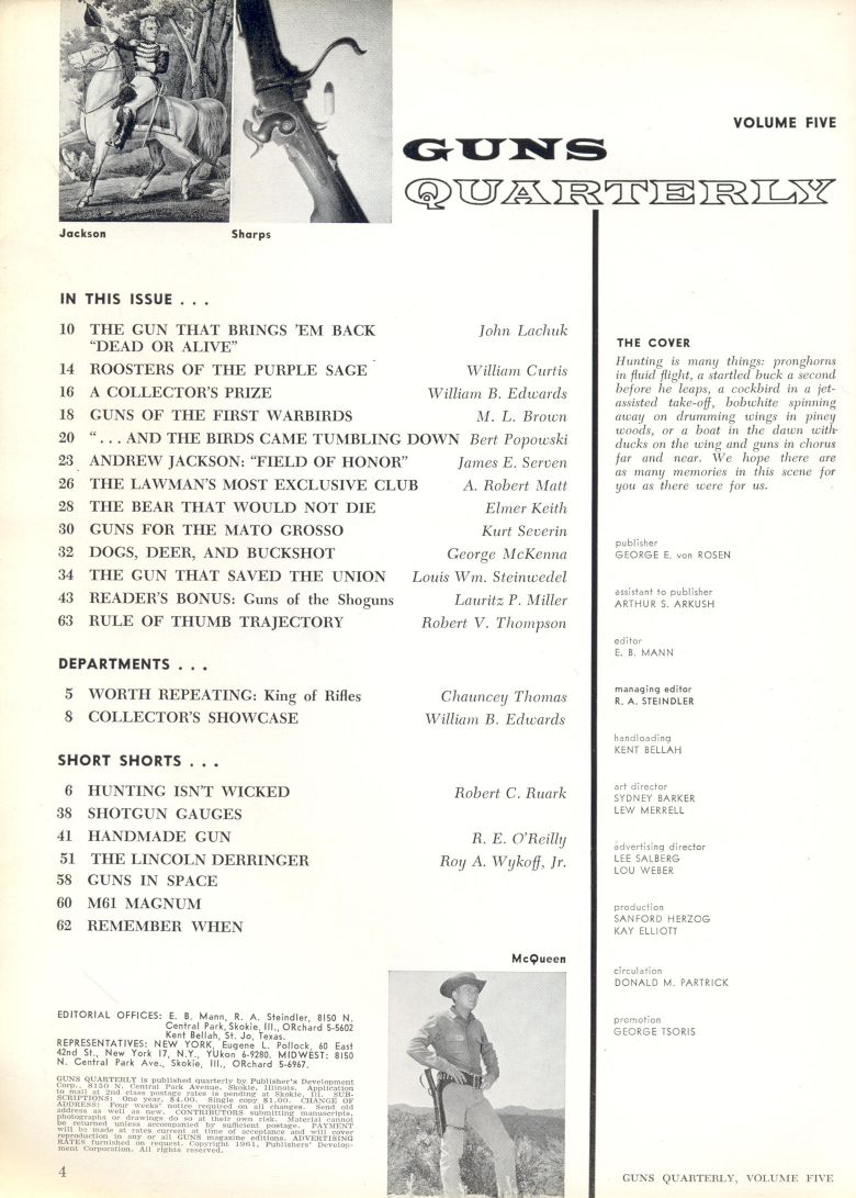 Guns Quarterly Article.  Index Page